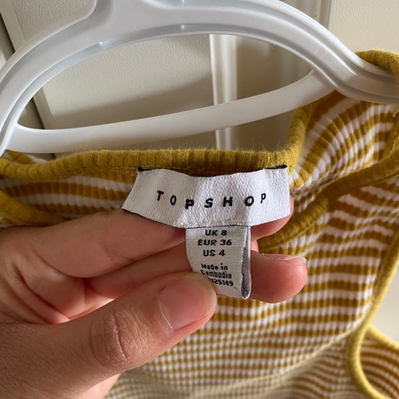 Topshop yellow tank top - Picture 2 of 3